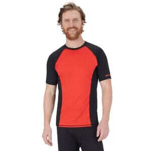 Sea Doo short sleeve performance men’s rashguard lava red